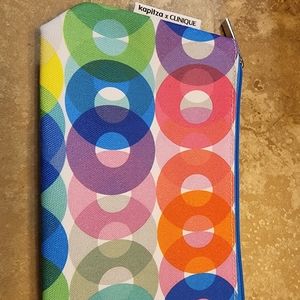 kapizta x CLINIQUE cosmetic/multipurpose zipper pouch